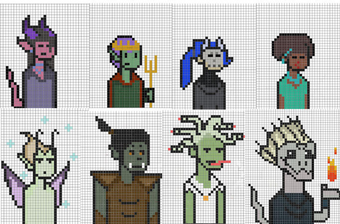 These are my Pixel Sprites currently going for $7 USD for a single sprite.